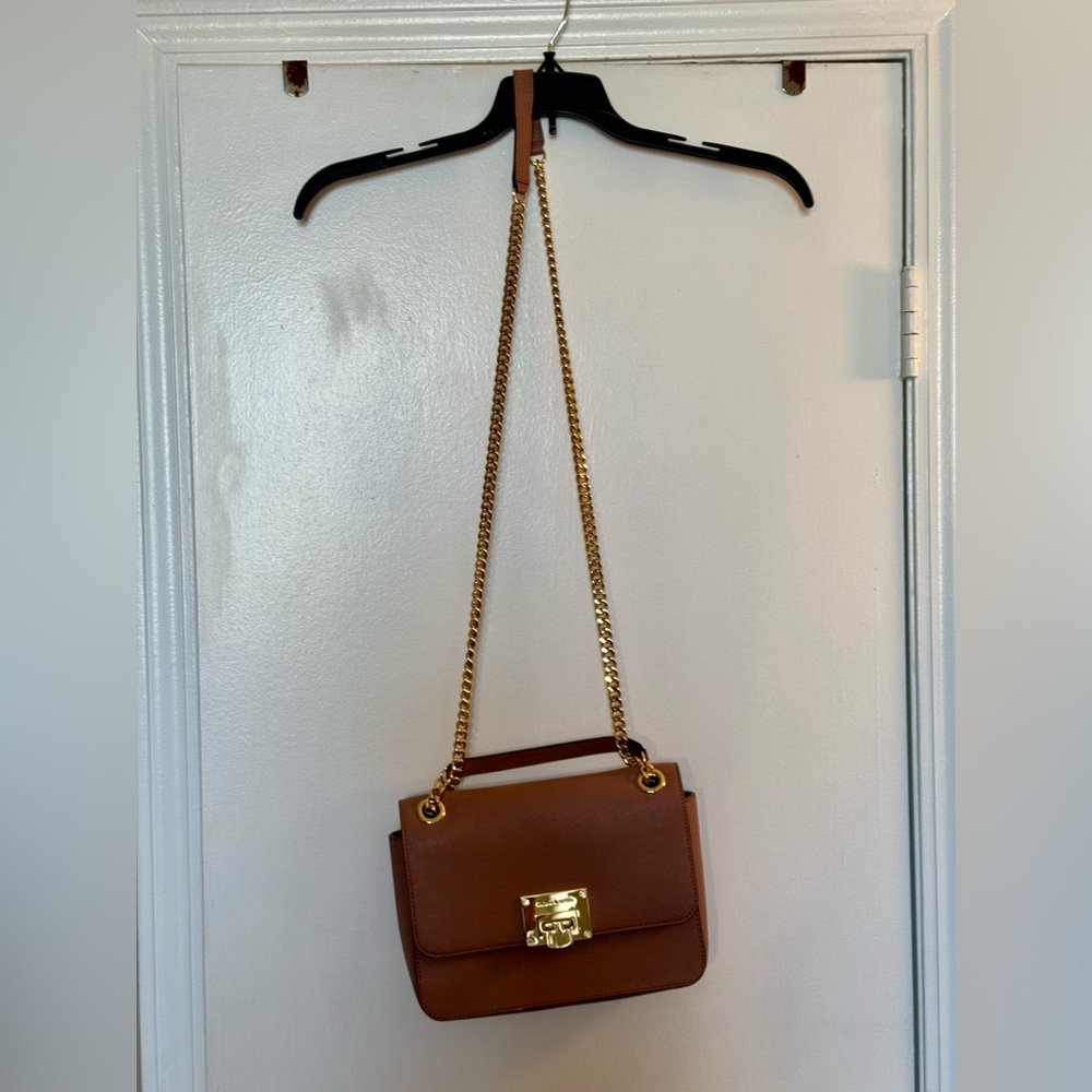 MICHAEL Michael Kors Brown Gold Crossbody Bag Timeless Design